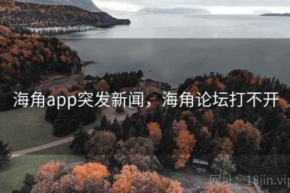 海角app突发新闻，海角论坛打不开