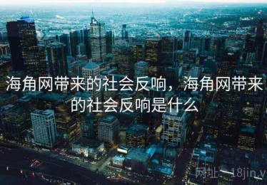 海角网带来的社会反响，海角网带来的社会反响是什么