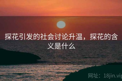 探花引发的社会讨论升温，探花的含义是什么