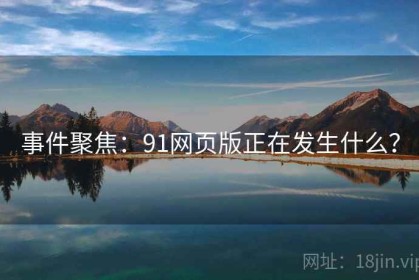 事件聚焦：91网页版正在发生什么？