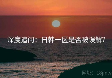 深度追问：日韩一区是否被误解？