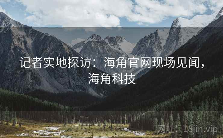 记者实地探访：海角官网现场见闻，海角科技