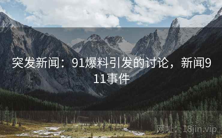 突发新闻：91爆料引发的讨论，新闻911事件