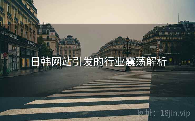 日韩网站引发的行业震荡解析