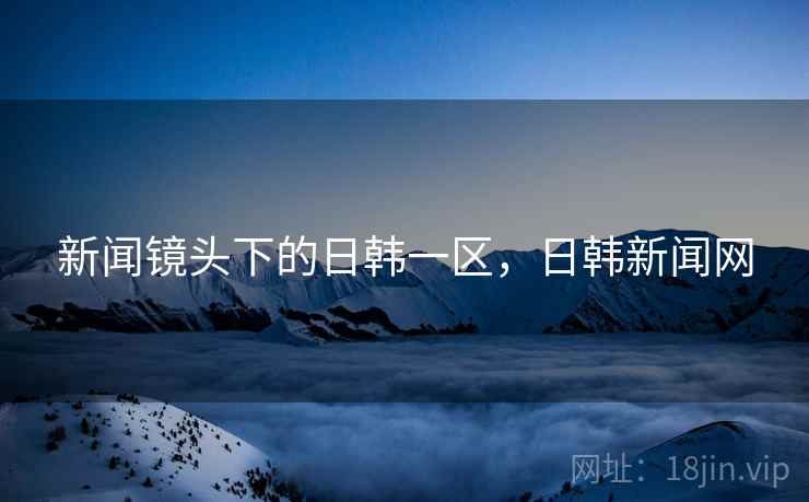 新闻镜头下的日韩一区，日韩新闻网